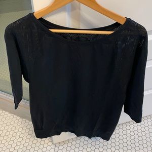 Sweaty Betty Seamless Yoga Top, Black, Size Medium